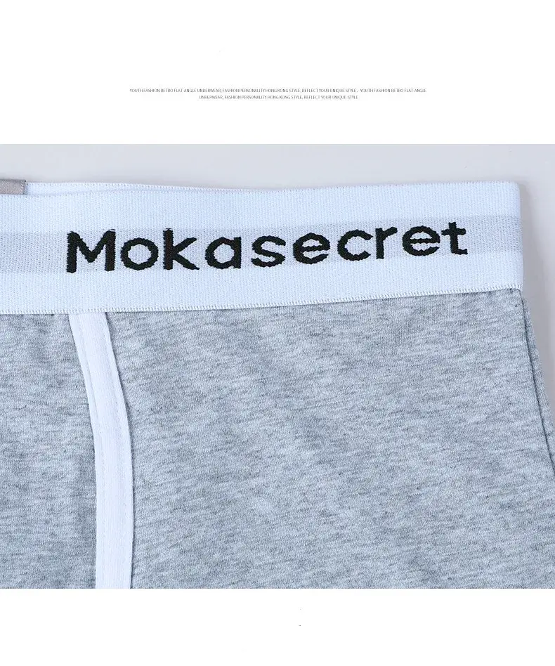 Men's Cotton Boxer Underwear Men's Fashion Letter Belt Underpants Breathable Soft Comfortable Male Panties Shorts — image 17