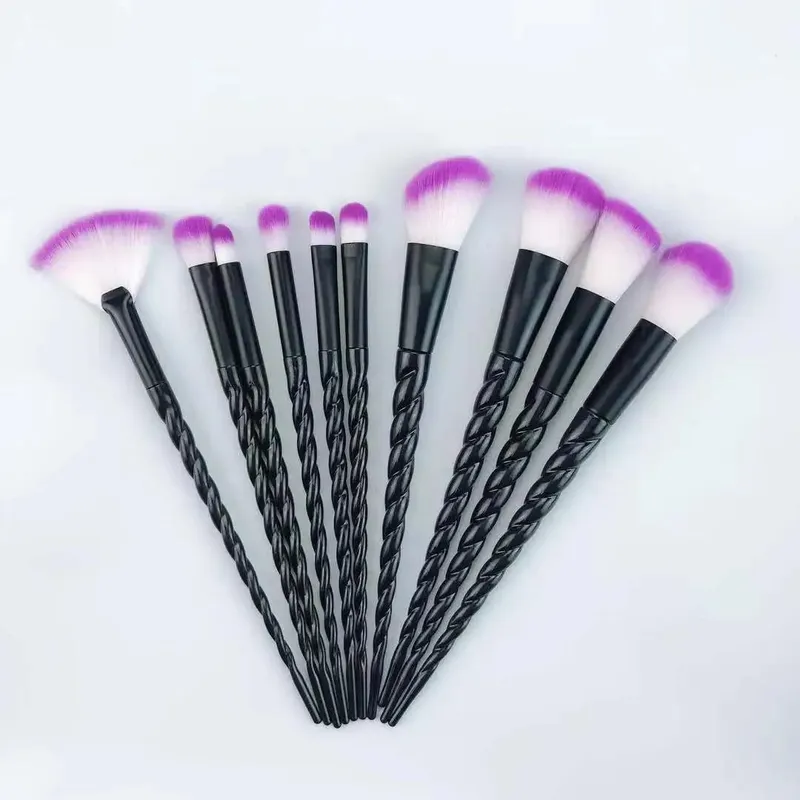 10pcs Makeup Brushes Set Soft Hair Foundation Brush Powder Blush Contour Eyebrow Eyeshadow Women Cosmetic Blending Make Up Tools — image 8