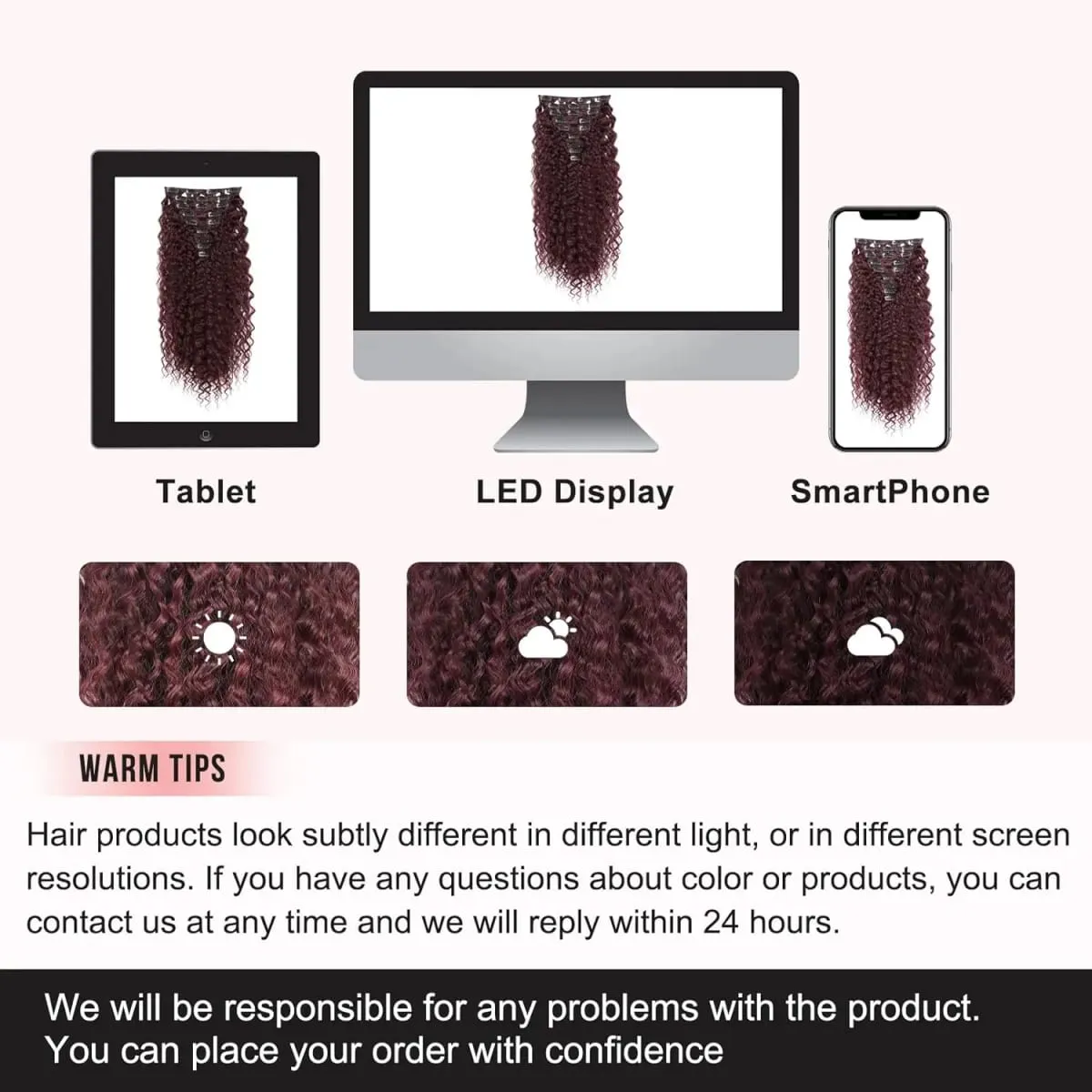 9PCS Excellent Handstitching Clip in Hair Extensions 22 Inch Curly Hair Extension Long Soft Synthetic Hairpieces for Women — image 6