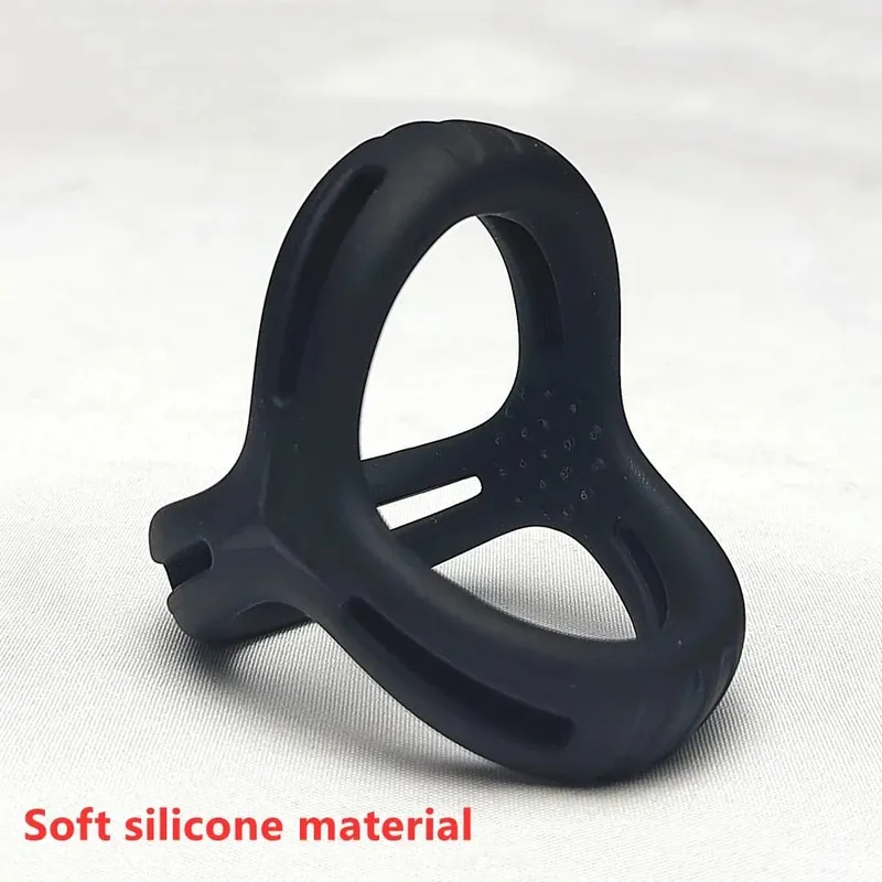 Penis Ring Reusable Silicone Semen Cock Ring Penis Enlargement Delayed Ejaculation Sex Toys For Men — image 24