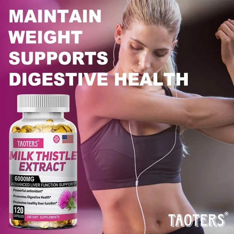 Milk Thistle 6000 Mg Silymarin and Dandelion Root for Liver Health and Antioxidant Detoxification — image 7