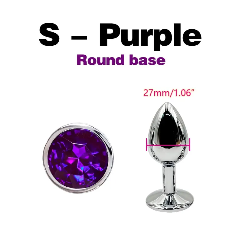 Metal Anal Plug With Gem Base Beginner To Expert 5 Size Butt Plug G-Point Massage Dildos Female/Male Couples Adult Sex Toys — image 25