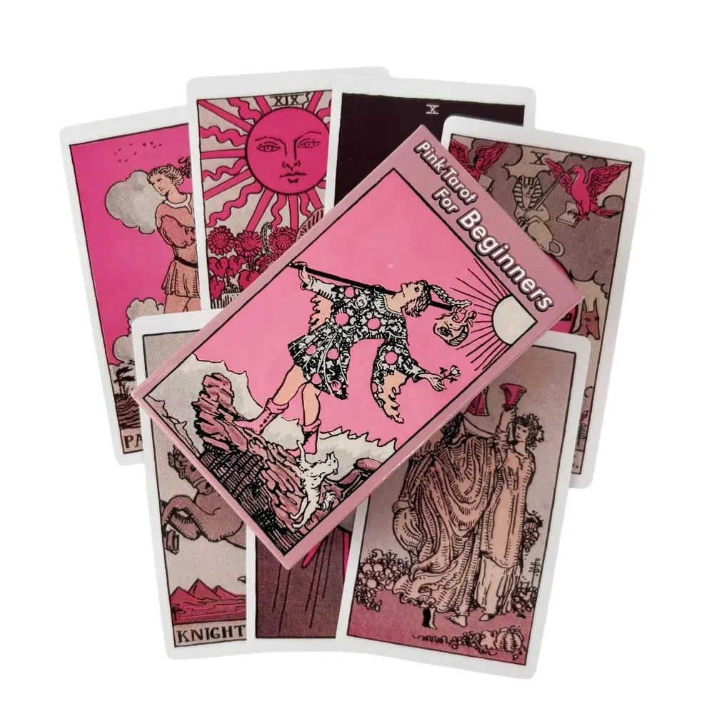 Rider 78pcs Tarot Cards Deck Set for Beginners,Prophecy Divination Deck Family Party Game Tarot Cards Deck — image 4