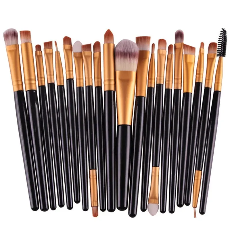20 PCS Makeup Brush Set Eye Shadow Brush Set Foundation Brush Beauty Tools Soft Man-made Fibers Full Set Makeup Brush — image 6