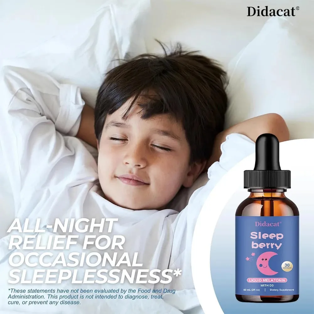 Liquid Melatonin - may Elderberry at Vitamin D - Immune System Sleep Support - Melatonin Drops — image 5