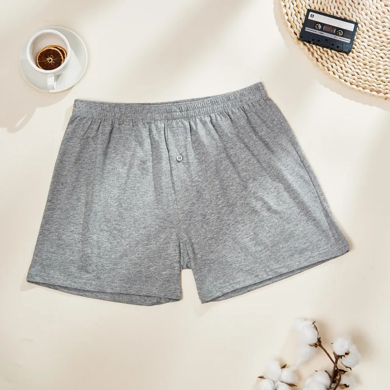 3PCS Cotton Soft Aloe Pants Breathable Comfortable Men's Underwear Home Leisure Loose Men's Panties Soft Seamless Boxer Briefs