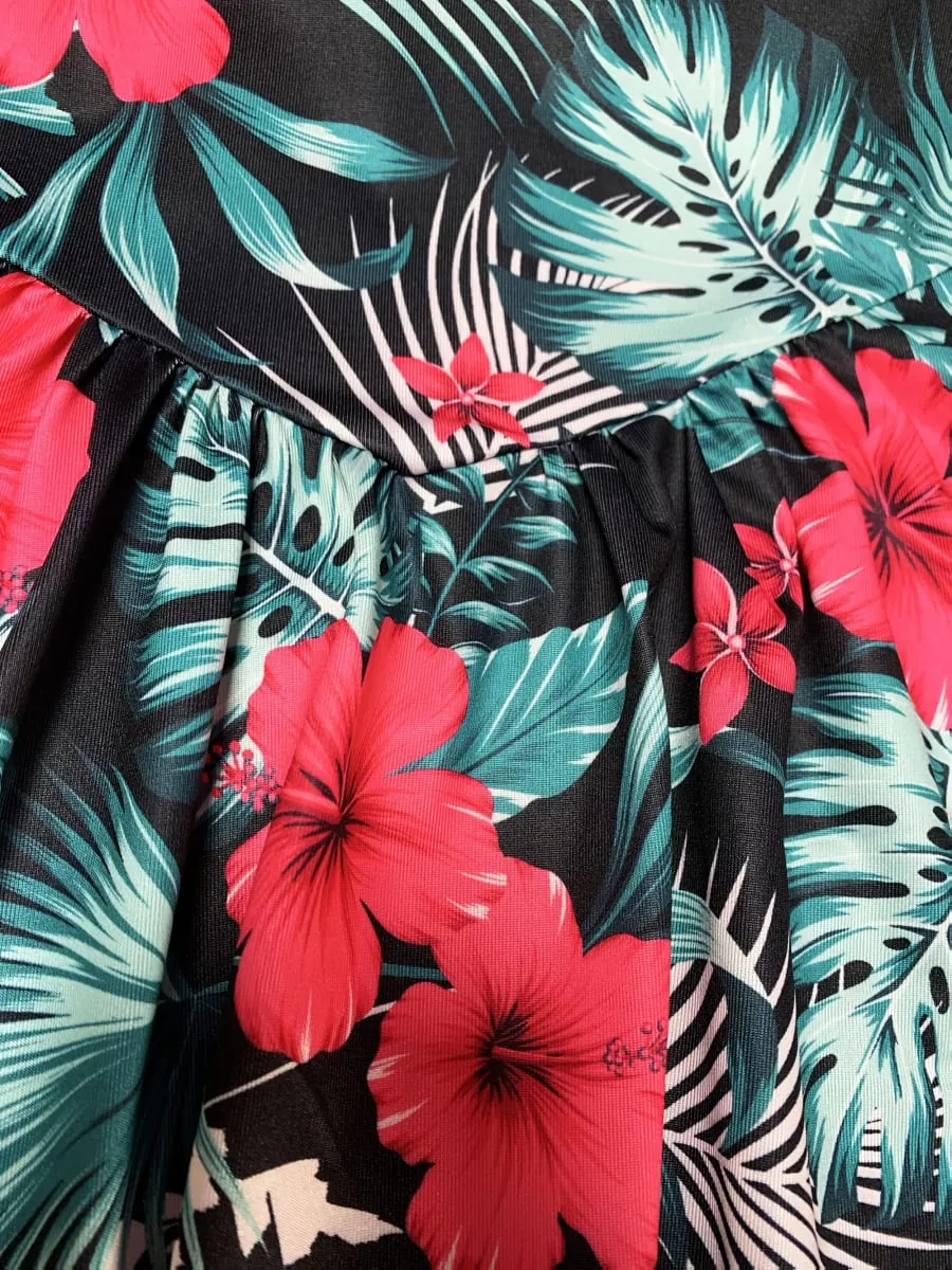 Summer Vacation Style Print V-Neck Spaghetti Strap Dress Camisole Dress for Vacation Outfits Bohemia Dresses for Women Summer — image 3