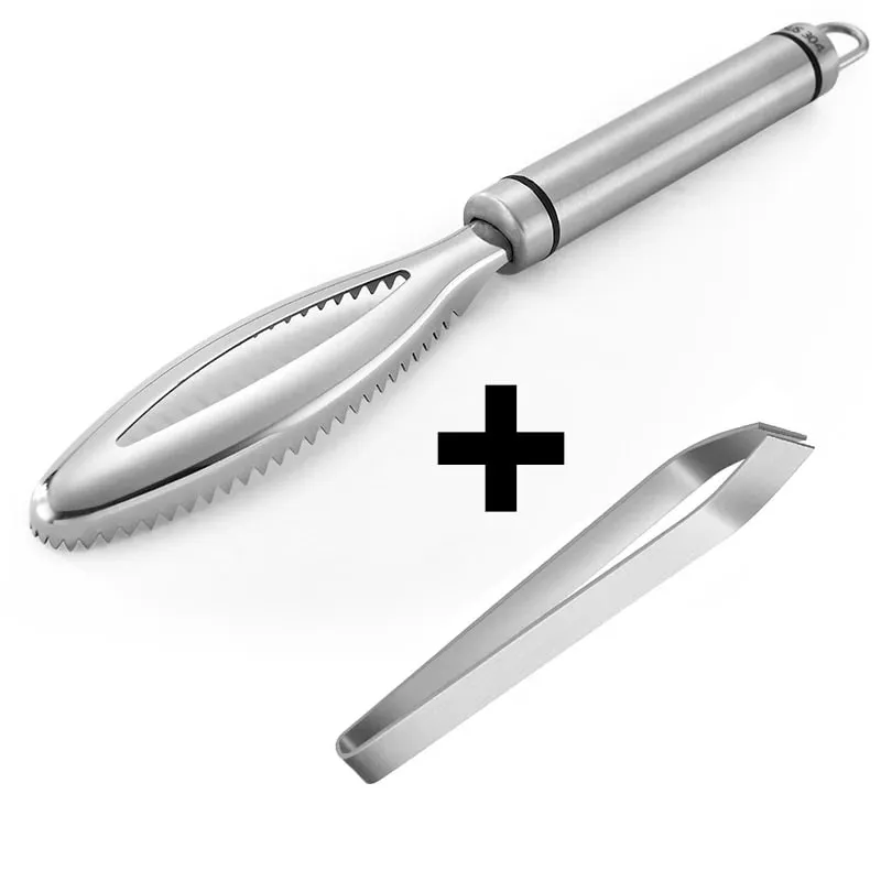 Efficient Fish Scale Remover Stainless Fish Cleaning Tool Fish Scale Remover Fish Skin Brush Scraping Scale Peeler Kitchen tools — image 12