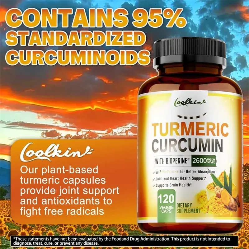 Turmeric Curcumin - Relieve joint pain promote bone growth Supports Joint Inflammation Antioxidant and Digestive Health — image 7