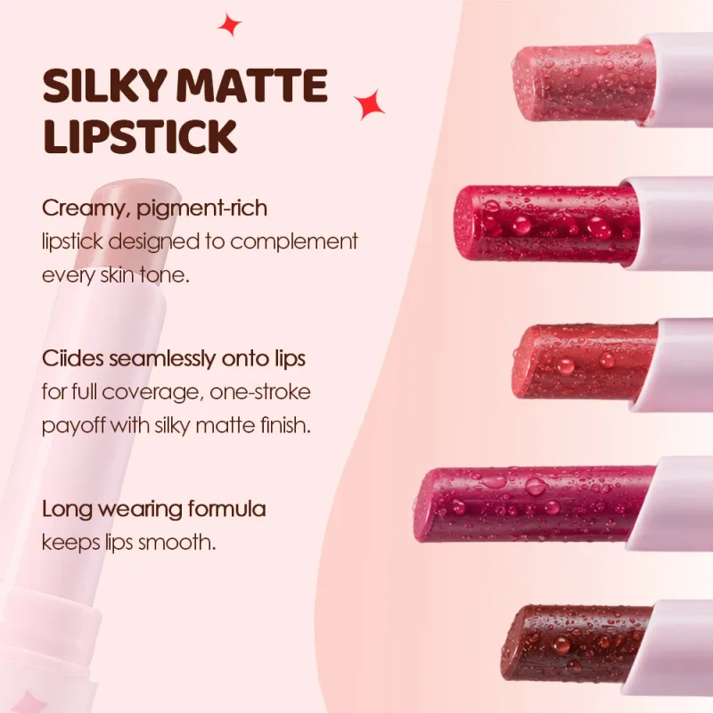 Brown Matte Velvet Lipstick for Makeup 8 Colors Waterproof Matte Contour Tint Lipstick Pen Long Lasting Sexy Pink Red Lip Glaze — image 5
