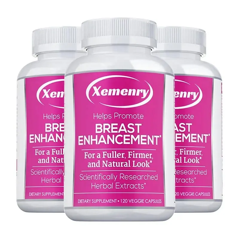 Breast Enhancement Capsules - Supports Balanced Estrogen Metabolism Enlarges Breasts Improves Skin Regulates Mood Non-GMO Ve — image 8