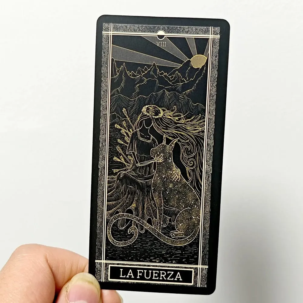 Kinner Tarot Deck A Cosmically Inspired Hand-drawn Complete 78 Card Traditional Tarot Deck 11*5.3cm In Spanish Espanol Language — image 2