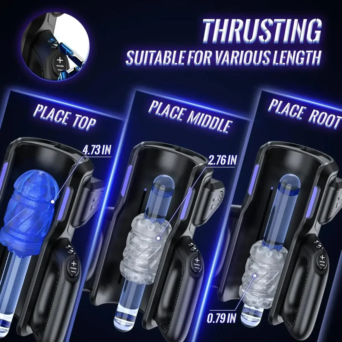 Thrusting High Speed Male Masturbator Machine Automatic Telescopic Vagina Masturbation Cup Sex Toy for Men — image 4