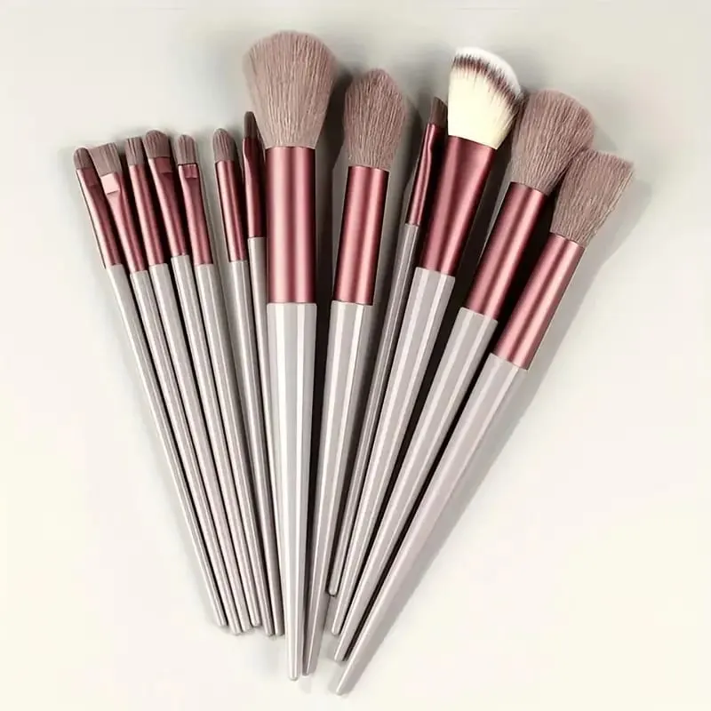 13 Stuks Make-Up Kwasten Set Zachte Pluizige Oogschaduw Markeerstift Concealers Borstel Blush Losse Poeder Borstel Mengen Vrouwen Beauty Tool — image 13