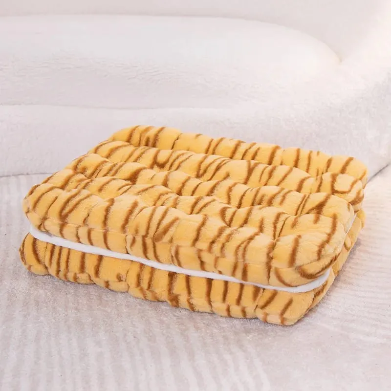 New Simulation Little Biscuits Doll Cushion Stuffed Round Cookie Plush Toys Creative Soft Pillow Chair Car Seat for Kid Gifts — image 18