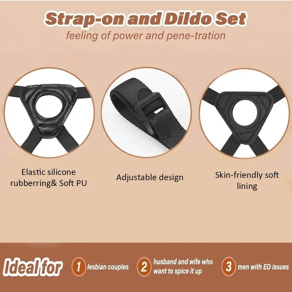 Wearable Strapon Penis for Lesbian G Spot Stimulator Adult Standard Size Panties Strap on Dildos Pants Sex Toys for Women Erotic — image 4