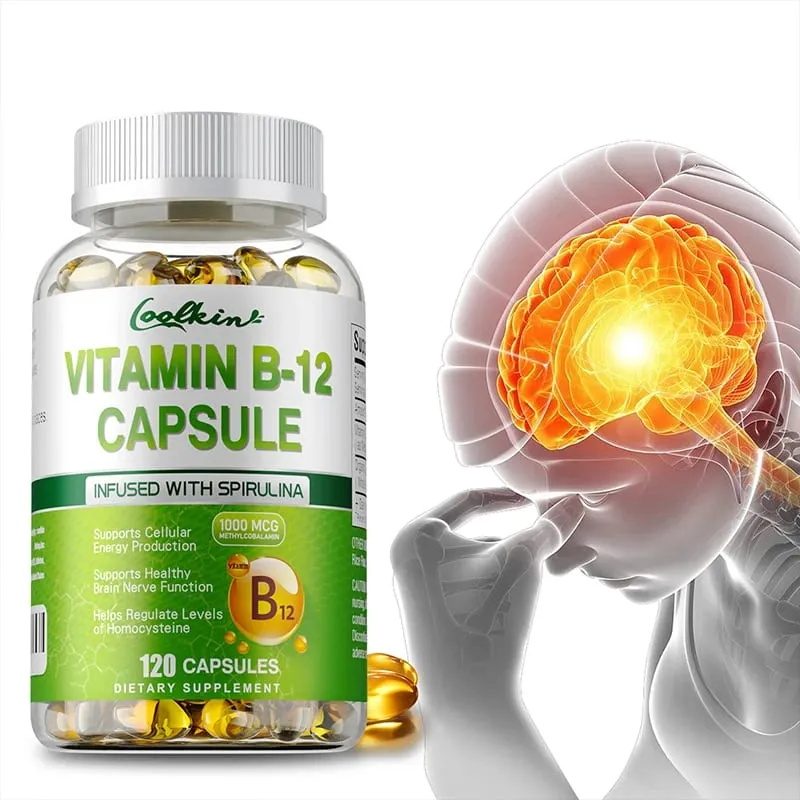Vitamin B12 Capsules - Methylcobalamin Supplement for Mind Energy Brain Mood Heart Support — image 2