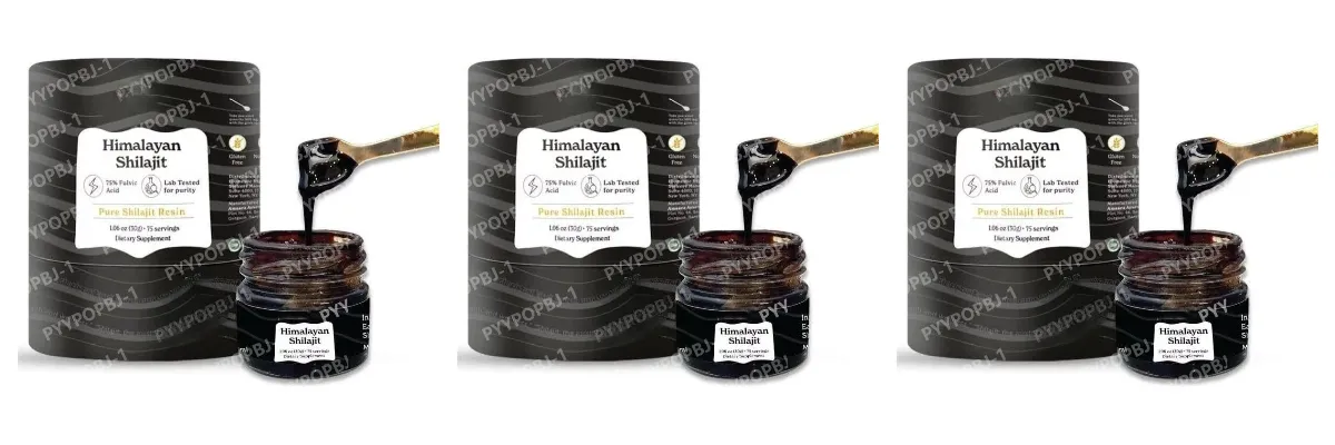 Himalaya Shilajit Resin Organic Natural Fulvic Acid ISO-certificeret 1,06 OZ 75 portioner 85+ spormineraler til mænd og kvinder