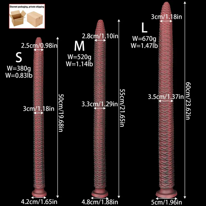 Long 55cm Butt Plug Pumpkin Dildo Deep Anal Whip Soft Anal Plug Adult Sex Toys Monster Dilator Dildo Anal Stimulator Sex Product — image 13