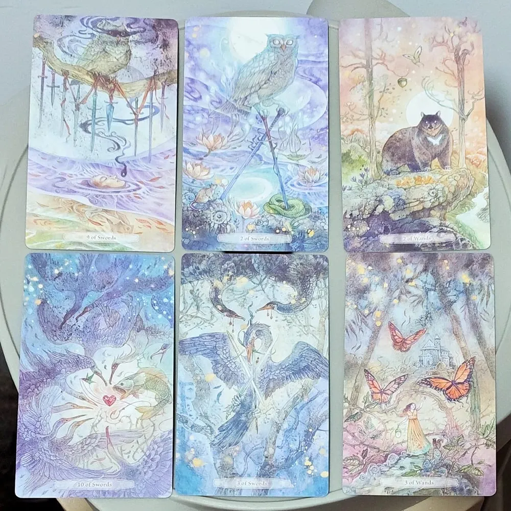 Verdance Tarot pakli merev dobozban 78 db Lyrical természet ihlette RWS Tarot kártyák Dupla dombornyomott karton 12*7cm — image 3