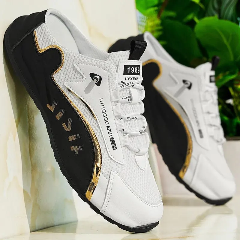 Kaswal na Nakasaradong daliri ng Kalahating tsinelas ng Kalalakihan sa Tag-init Kumportableng Breathable Soft Sole Sneakers Fashion Slip-on na Panlalaking Tennis Shoes 2026 — image 4