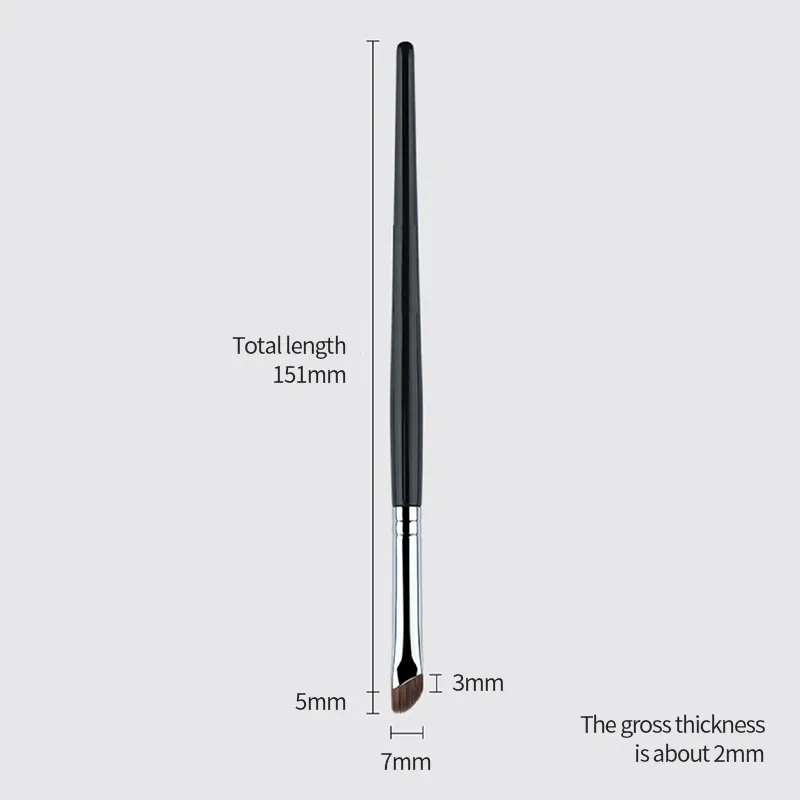 5/1pcs Sickle Eyeliner Brush Ultra Thin Oblique Angle Flat Head Eyebrow Brush Knife Edge Makeup Brush Liquid Eyeliner Brushes — image 6