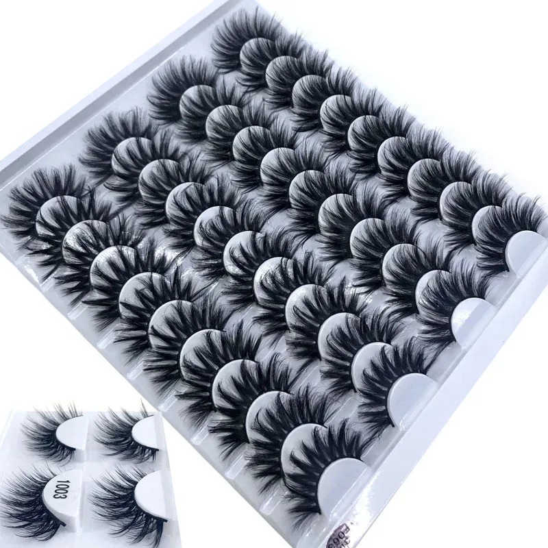 16 Pairs 3D Mink Hair False Eyelashes Natural/Thick Long Eye Lashes Wispy Makeup Beauty Extension Tools — image 23
