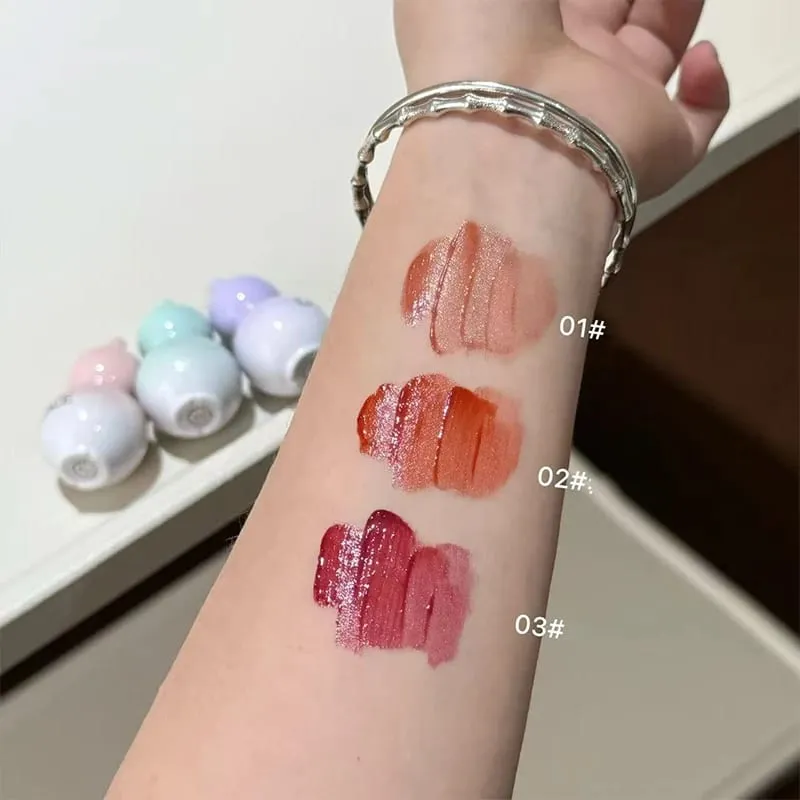 Mini Gourd Watery Mirror Lip Glaze Sets 3 Colors Lasting Moisturizing Water Glass Lipgloss Tint Hydrating Lip Stain Kits — image 6