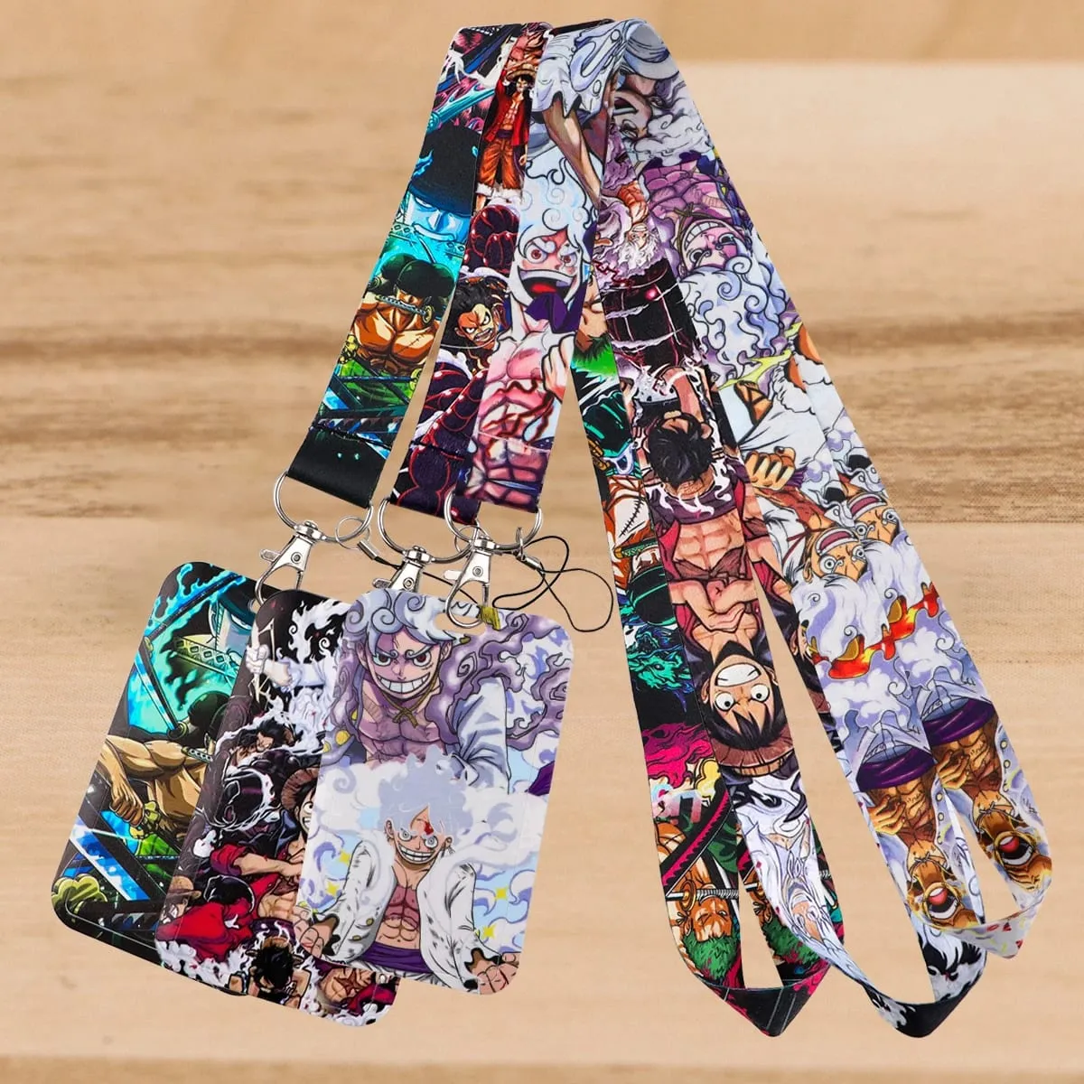 Zoro Lanyard Anime Pirate Card Holder Neck Strap for Key ID Card Phone Straps Badge Holder Keyrings Cosplay Accessories Gifts — image 1