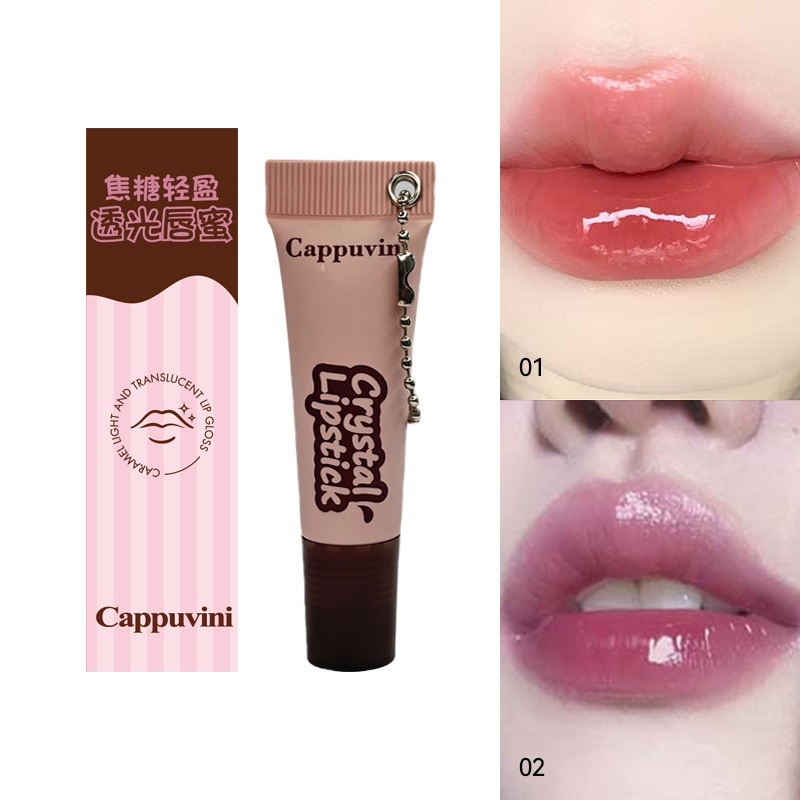Cappuvini Caramel Shine Lip Gloss - Lightweight Long-lasting & Moisturizing with Natural Ingredients for a Glowing Finish — image 3