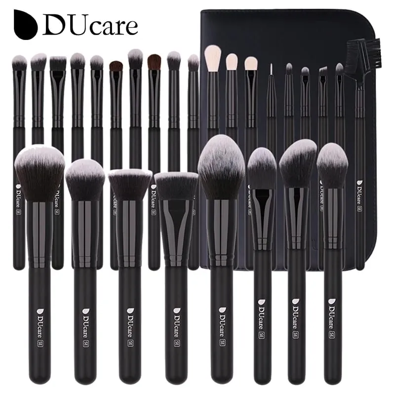 DUcare Professional Makeup Brushes Set 15-32Pcs Makeup Brush Set Synthetic Foundation Powder Blush Eyeshadows Highlighter Brush