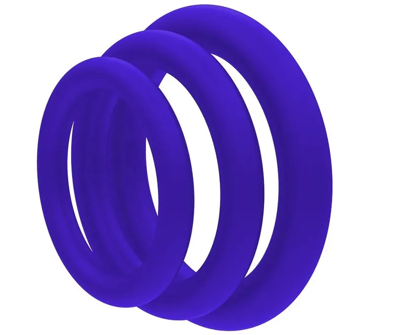Cock Ring Durable Silicone Penis Rings Men Ejaculation Delay Rubber Sex Toys Rings for Male 3pcs/Set — image 8