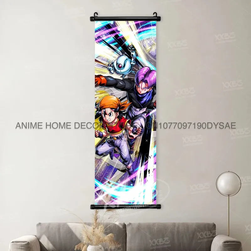 Dragon Ball Posters Anime Figures Wall Art Frieza Home Decor VegetaIII Scrolls Picture Goku Hanging Painting Son Gohan Wallpaper — image 29