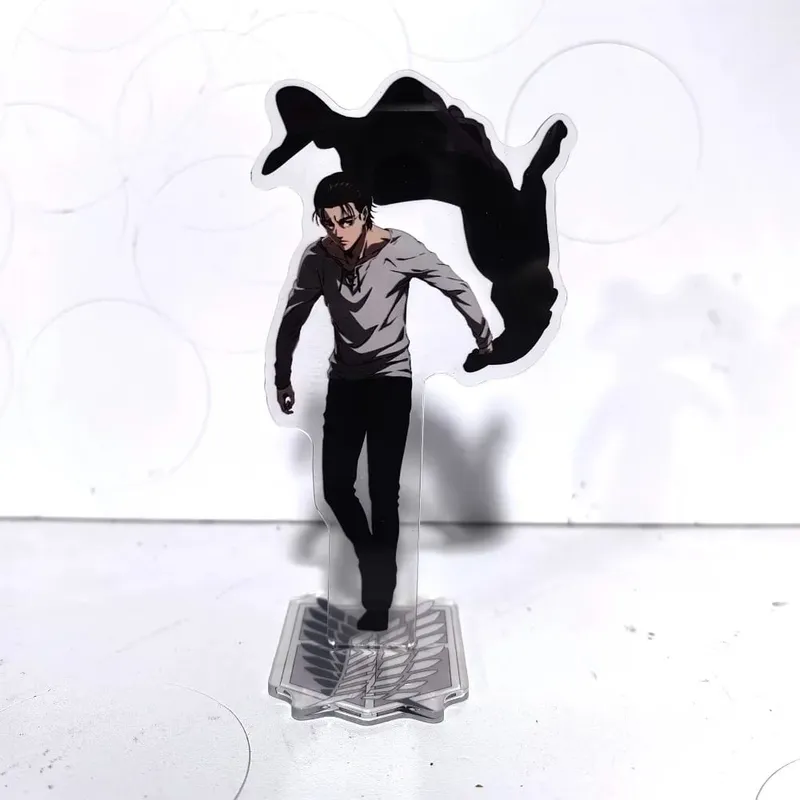 Attack on Titan Acrylic Standing Eren Mikasa Levi Erwin Armin Anime Action Figures Wolf Titan 16cm Model Toys Decor Toys For Kid — image 11