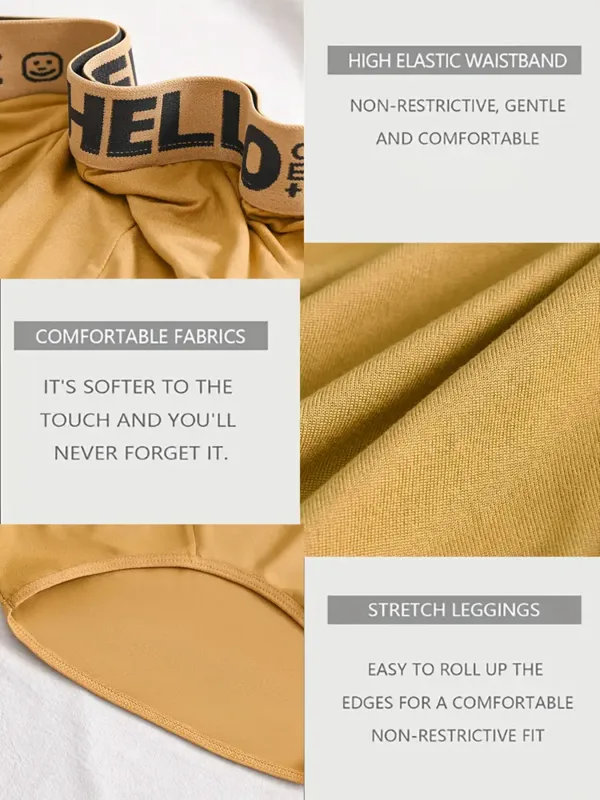 6pcs/set Comfortable Men Panties Fashion Men Underwear Breathable Men's Brierfs Large Size L-4XL Sexy Elastic Men's Underpant