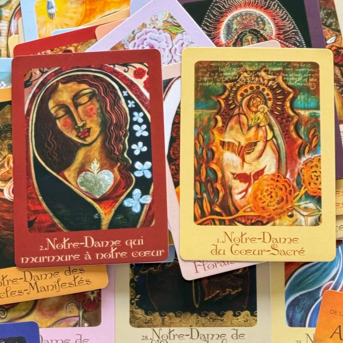 L'Oracle De Marie Mère Universelle Versi Perancis Keajaiban Perlindungan dan Guérison Oracle Deck 44 Permainan Papan — image 5