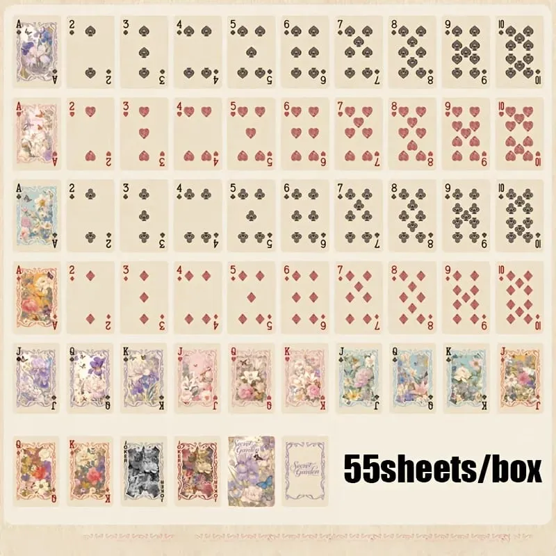 Mr.Paper Table Card Game 54/Box Butterfly Halloween Little Witch Printed Mini Poker Cards Halloween Christmas Gift for Children — image 15