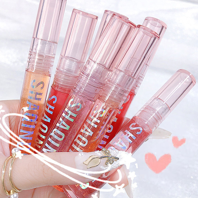 Four pack lip gloss set box water gloss jelly lip gloss moisturizing glass lips not easy to stick to cup — image 3