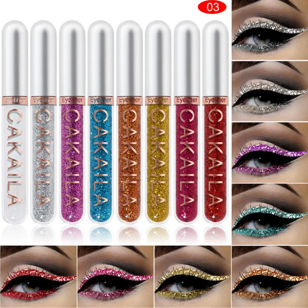 8-Color Set Waterproof Eyeliner Pens Long-lasting Glitter & Colored Eye Makeup Cosmetics Beauty Matte Eye Liner Pencil Kit — image 1