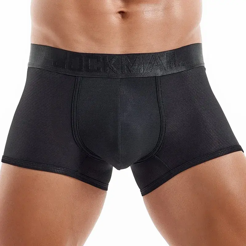 Sexy Underwear Mens Flat Corner Pants Ice Silk Breathable Youth Quadrangle Pants Guard Pants Mesh Quick Drying — image 14