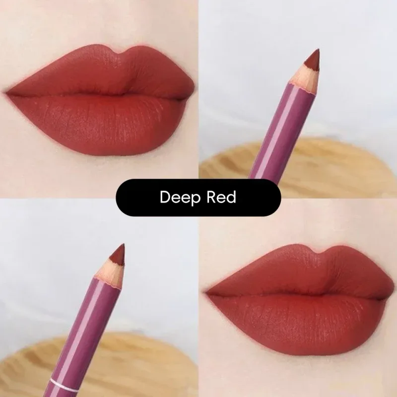 Waterproof Lip Liner Matte Nuede Red Long Lasting Makeup Pens Non-stick Cup Lipstick Women Party Makeup Lip Cosmetics — image 21