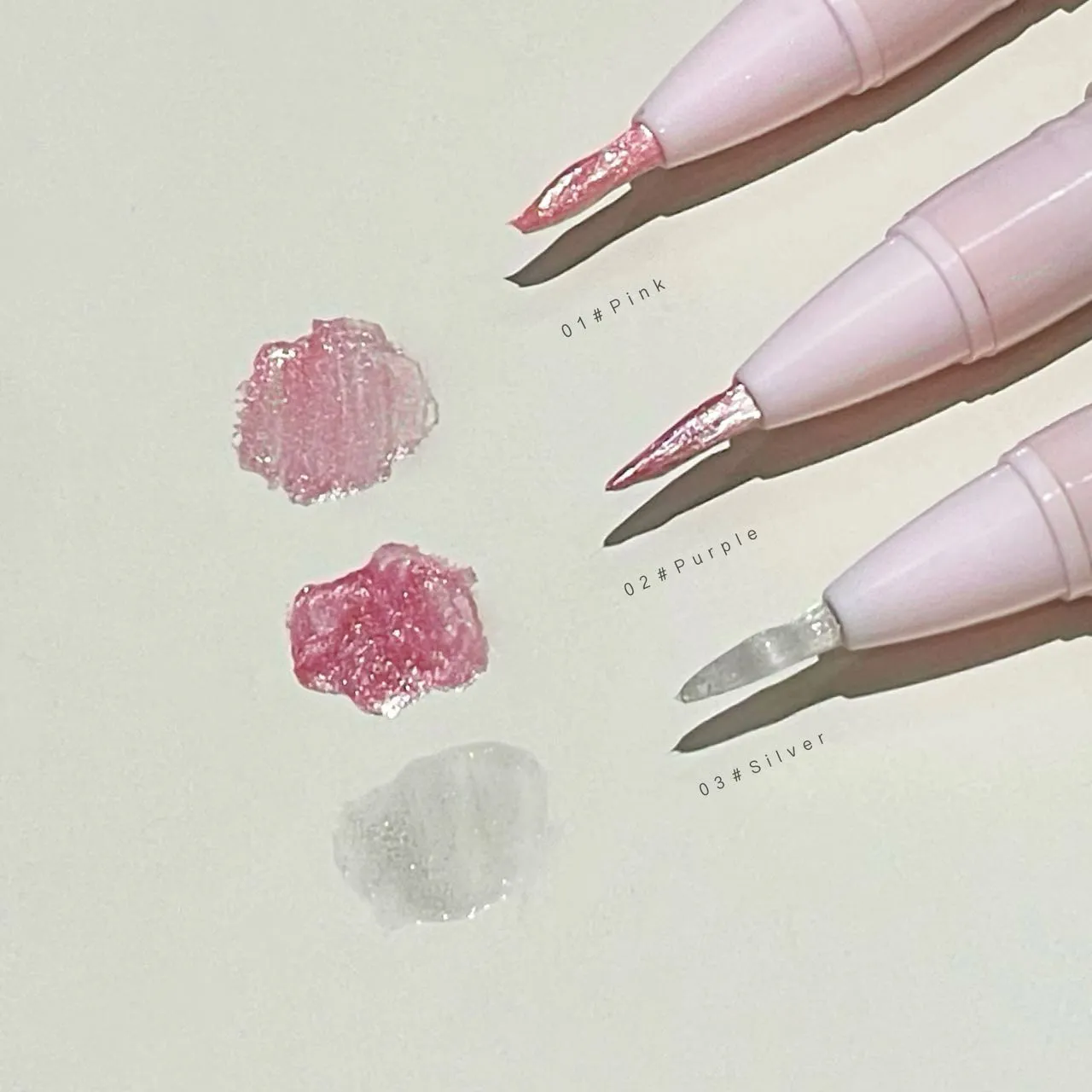 Peach Pink Lying Silkworms Eye Highlighter Liquid Pearly Glitter Shimmer Moisturizing Eyeshadow Brighten Eye Liner Korean Makeup — image 4