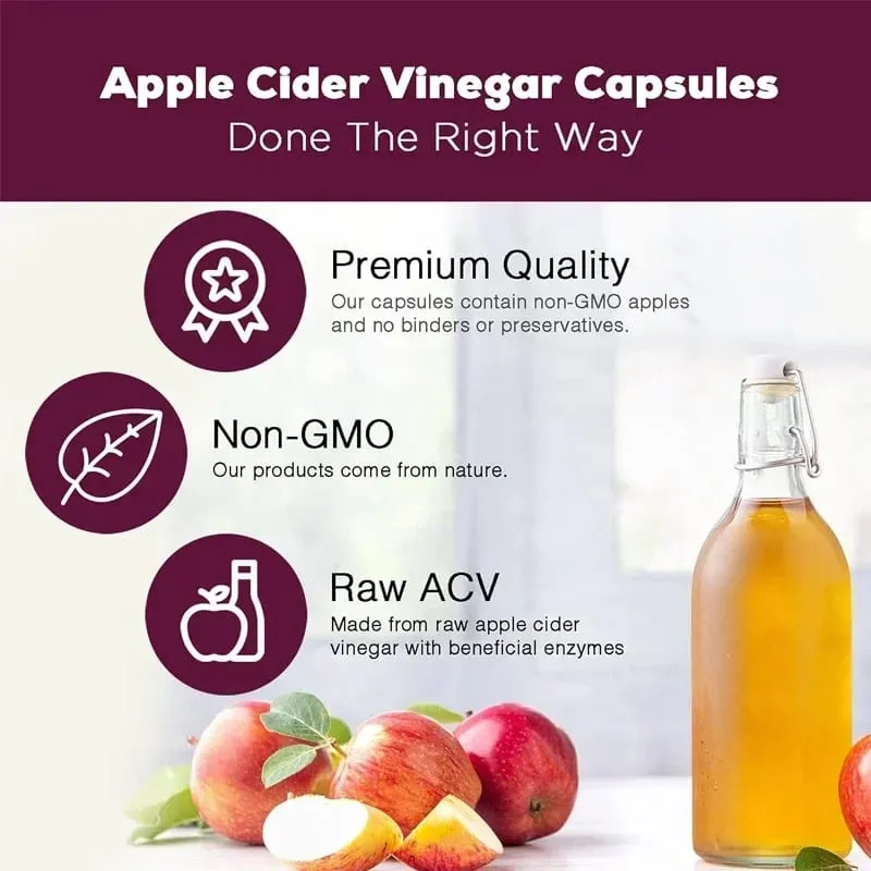 Apple Cider Vinegar - Fat Burner Natural Detox and Cleanse Energy Support Supplement — image 5