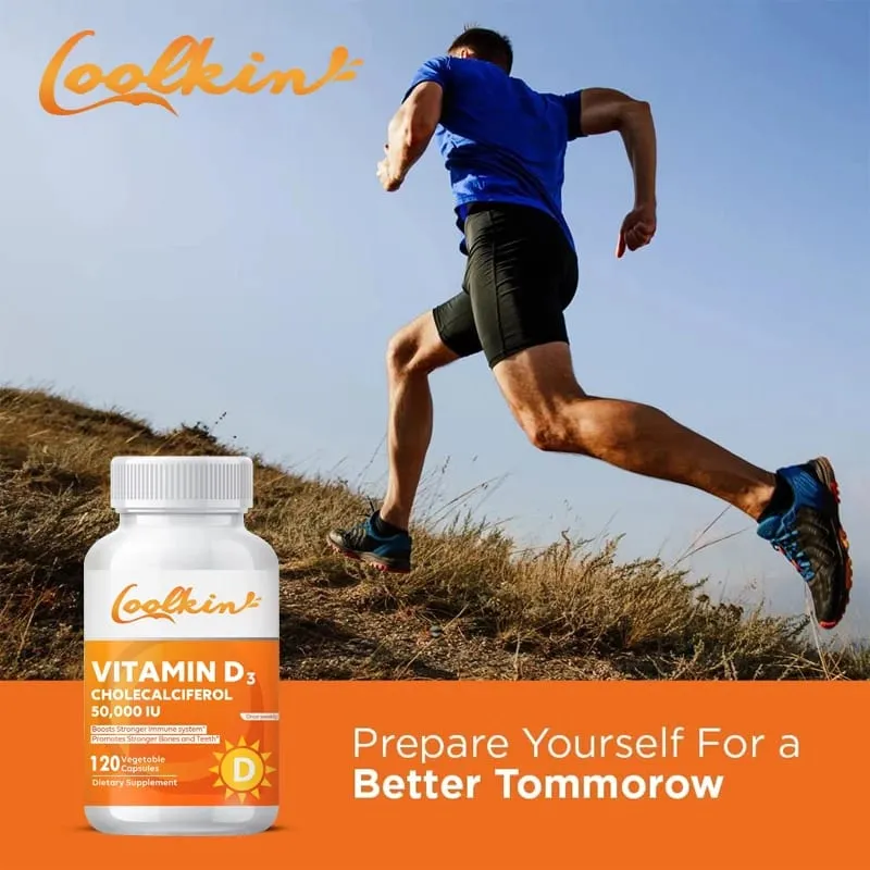Vitamin D3 50000IU - Muscle Health Strong Bones and Nervous System Health Support Immune — image 6