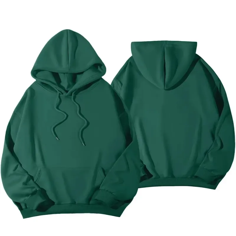 Women candy colored dopamine sweatshirt in spring and autumn colors, oversized shoulder long sleeved pullover hooded sweatshirt — image 7