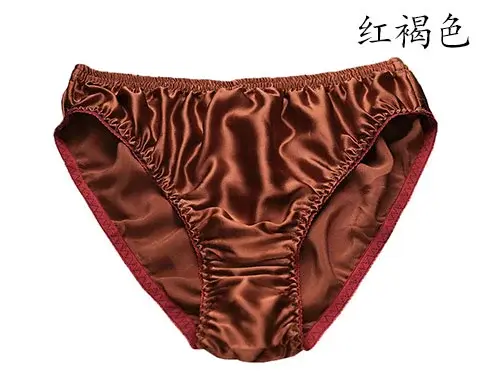 ขายร้อน 100% Mulberry Silk Men Boxer ผ้าไหมธรรมชาติกางเกงในชายสีทึบ XXL กางเกงในชายชุดชั้นใน — image 1