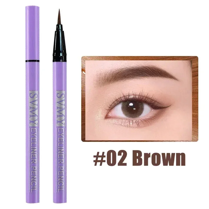0.5mm Liquid Eyeliner Pen Quick Dry Long-lasting Waterproof Eyeliner No Blooming Brown Black Ultra-thin Liquid Eye Liner Pen — image 8