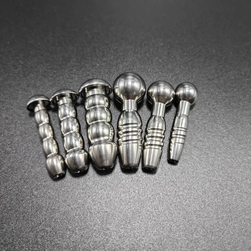 Male Stainless Steel Urethral Plug Urethral Dildo Sounding Penis Plug Urethra Stimulate Dilator Masturbation Rod Sex Toy for Men