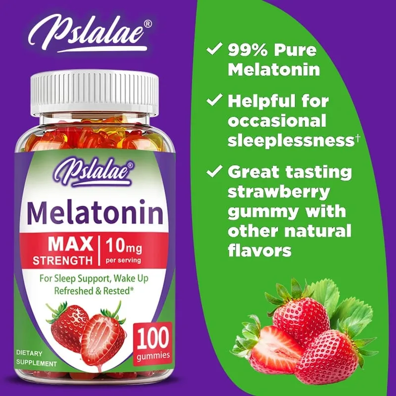 Melatonin Gummy - Support Deep Sleep Relieve Anxiety Improve Sleep Quality Enhance Immunity and Increase Mental Vitality