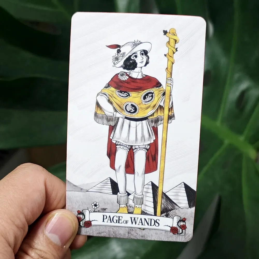 Secret Mirror Tarot Deck 10.3*6cm 78 Pcs Rider Tarot Cards with Red Gilded Edges Guidebook — image 3